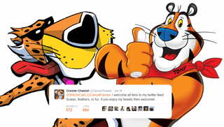 Illustration for article titled Tony the Tiger bans furries from his twitter account....